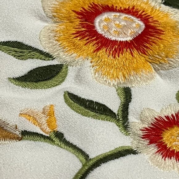 Forever 21 Floral Embroidered Mini Skirt - White, Red, Yellow, Green - Picture 8 of 8